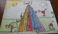 Serena Morlock of Jamestown won first place in the preteen division of this spring's ""Eat Smart. Play Hard."" poster constest.