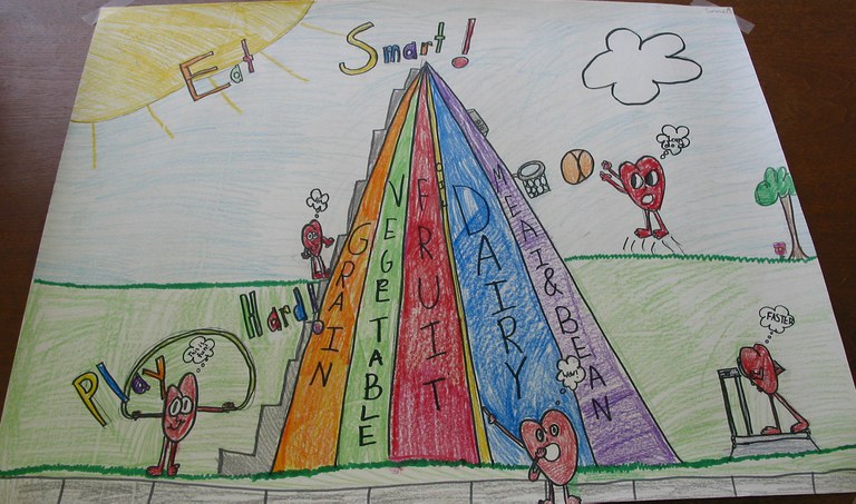Serena Morlock of Jamestown won first place in the preteen division of this spring's ""Eat Smart. Play Hard."" poster constest.
