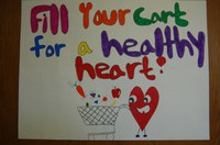 Sheyenne Fox of Roseglen wins third place in the teen division of the ""Eat Smart. Play Hard."" poster contest with this entry.