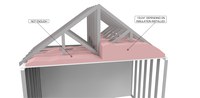 This illustration shows adequate and inadequate attic insulation.