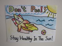 Scout Wheeler of Bismarck receives third place in the preteen division of the 2012 ""Eat Smart. Play Hard."" poster contest.