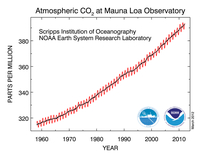 CO2 Readings at Mauna Loa Observatory