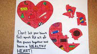 Evan Sayler of Bismarck takes second place with this entry in the ""Eat Smart. Play Hard."" poster contest teen division.