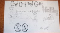 This entry earns Lexi Ondracek of Valley City second place in the preteen division of the ""Eat Smart. Play Hard."" poster contest.