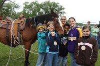 Youth learn all about horses at the Wish I Had a Horse camp at the North Dakota 4-H Camp near Washburn.