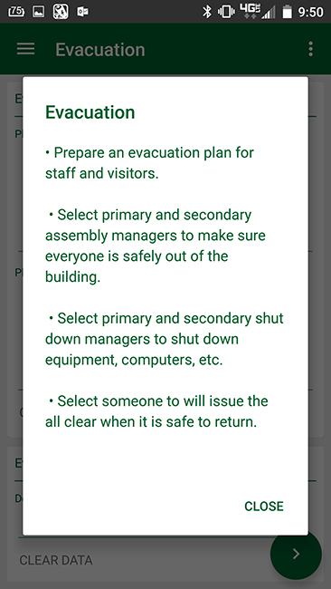 The Small Business Disaster Plan app gives businesses step-by-step guidelines for developing an evacuation plan. (NDSU photo)