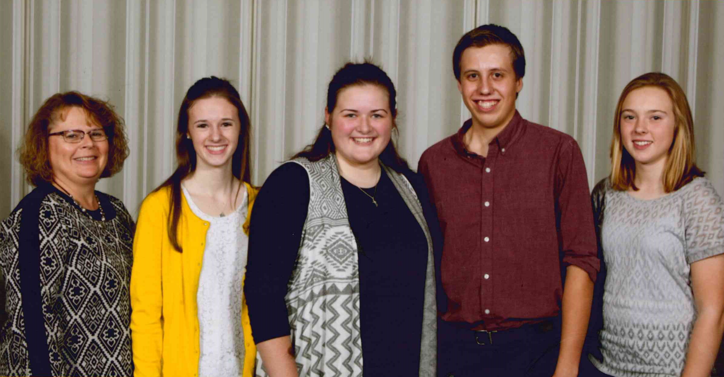 Four North Dakota youth attend the 2016 National 4-H Congress in Atlanta, Ga. Pictured are (from left): Cindy Olson, chaperone; and delegates Avery Breiland, Cass County; Alexius Thorpe, Dickey County; Isaac Joerger, Grand Forks County; and Marit Wang, Benson and Ramsey counties.