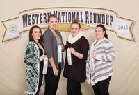 The Barnes County team places 10th in the Horse Bowl at the Western National Roundup in Denver, Colo. Pictured are team members (from left): Makenna Knight, Brooke McDonald, Sam Bergrud and Mickaella Langer. (Photo courtesy of Western National Roundup)