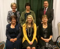 NDSU Extension Service agents who received awards at the National Association of Extension 4-H Agents conference were: (front row from left) Jackie Buckley, Acacia Stuckle and Marcia Hellandsaas, (back row from left) Deb Lee, Macine Lukach and Brian Zimprich. (NDSU photo)