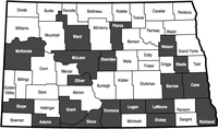 These counties are participating in an NDSU Extension Service project to monitor grazing readiness.
