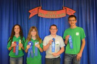 The Cass County team of (from left) Linnea Axtman, Maddie Robinson, Damon Magney and Sam Radermacker took first place in the junior division of the consumer choices contest held during the North Dakota State Fair. (NDSU photo)