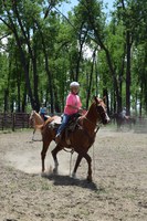 Youth have an opportunity to improve their riding skills during a camp at the North Dakota 4-H Camp near Washburn. (NDSU photo)