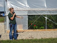 Kyla Splichal, WREC horticulture specialist, will present on the potential of high tunnels for local vegetable production in the MonDak. (NDSU Photo)