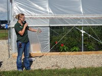 Kyla Splichal, WREC horticulture specialist, will present on the potential of high tunnels for local vegetable production in the MonDak. (NDSU Photo)