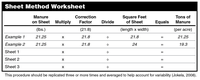 Sheet Method Worksheet
