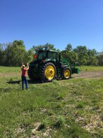 Youth learn how to operate farm equipment during an NDSU Extension tractor safety school. (NDSU photo)