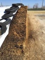 This silage pile at NDSU's Beef Cattle Research Center has been managed properly. (NDSU photo)