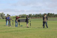 4-H'ers take aim at the North Dakota 4-H Shooting Sports State Shotgun Match. (NDSU photo)