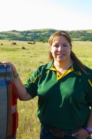 Lisa Pederson, Extension livestock specialist, Central Grasslands Research Extension Center (Photo courtesy of Cattlemen's Beef Board)