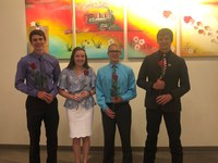 Four youth join the North Dakota 4-H Ambassador program. The new Ambassadors are (from left): Lucas Subart, Sophie Lind, Jacob Arnold and Mitch Stuber. (NDSU photo)