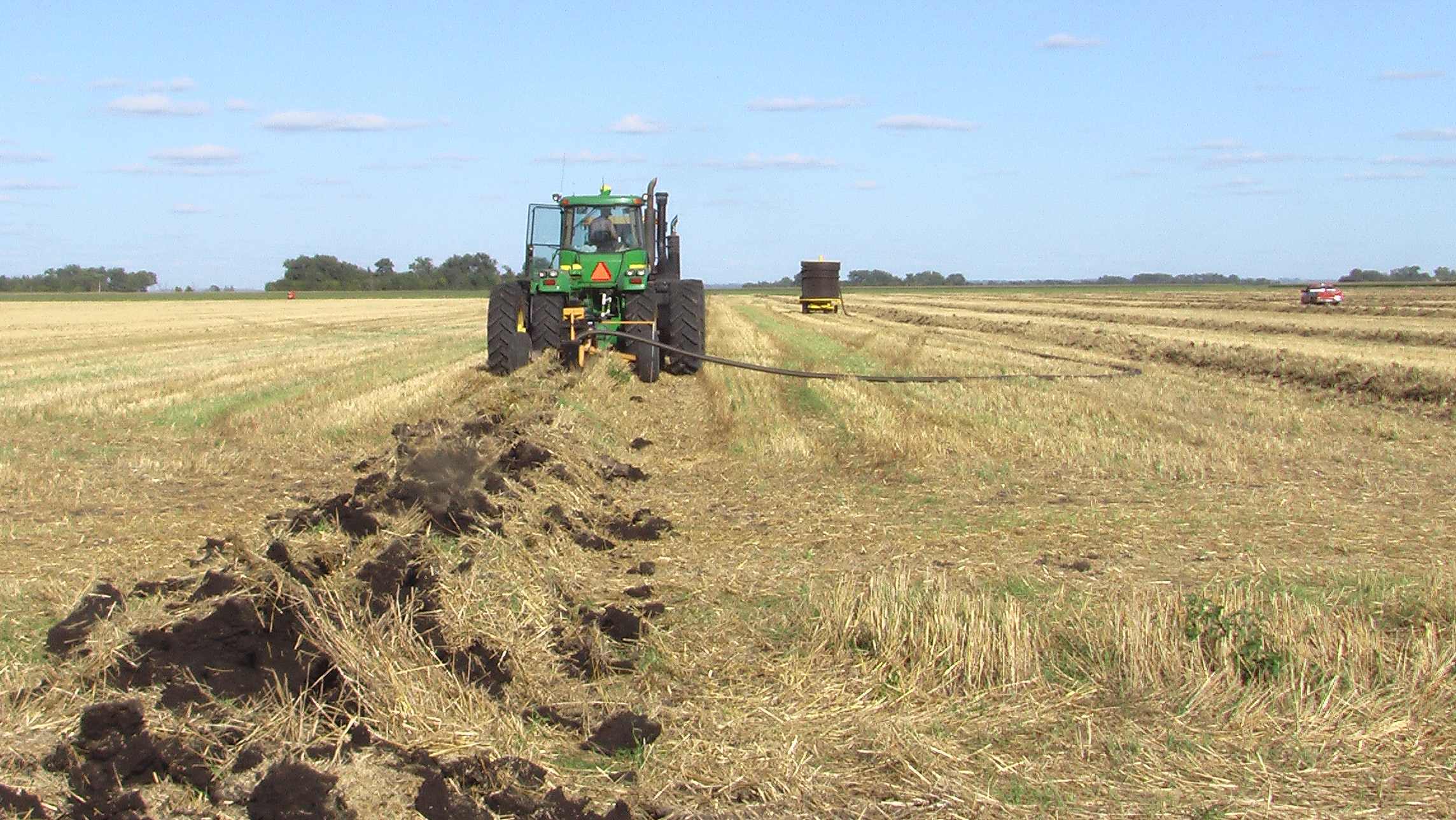 Proper design is critical to the tile drainage's performance. (NDSU photo)