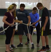 Extension Youth Conference ropes activity (NDSU Photo)