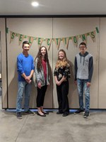 Four youth have become North Dakota 4-H Ambassadors. They are (from left) Christopher Becker, Linnea Axtman, Rachel Larson and Jake Doll. (NDSU photo)