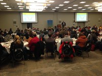 David Ripplinger, NDSU Extension bioproducts and bioenergy economist, speaks during the 2018 Advanced Crop Advisers Workshop. (NDSU photo)