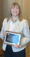 NDSU Extension food and nutrition specialist Julie Garden-Robinson receives the Outstanding Engagement Award from the Board on Human Sciences of the Association of Public and Land-grant Universities. (NDSU photo)