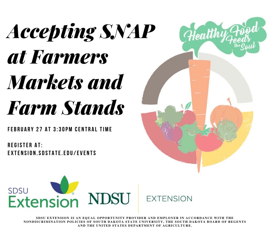 Accepting SNAP at Farmers Markets and Farm Stands Webinar