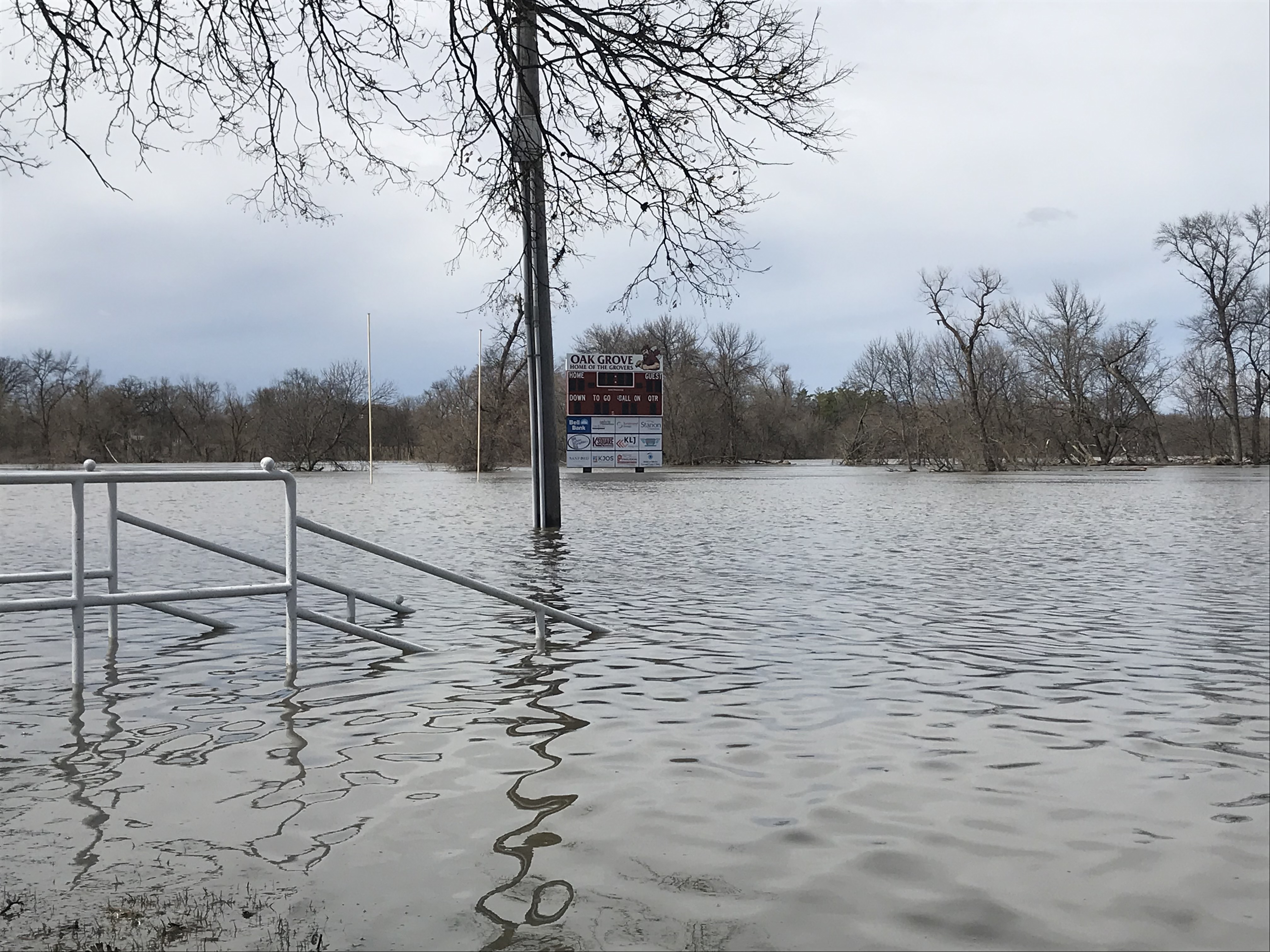 Members of the CoCoRaHS Network collect data that can help predict flooding like this. (NDSU photo)