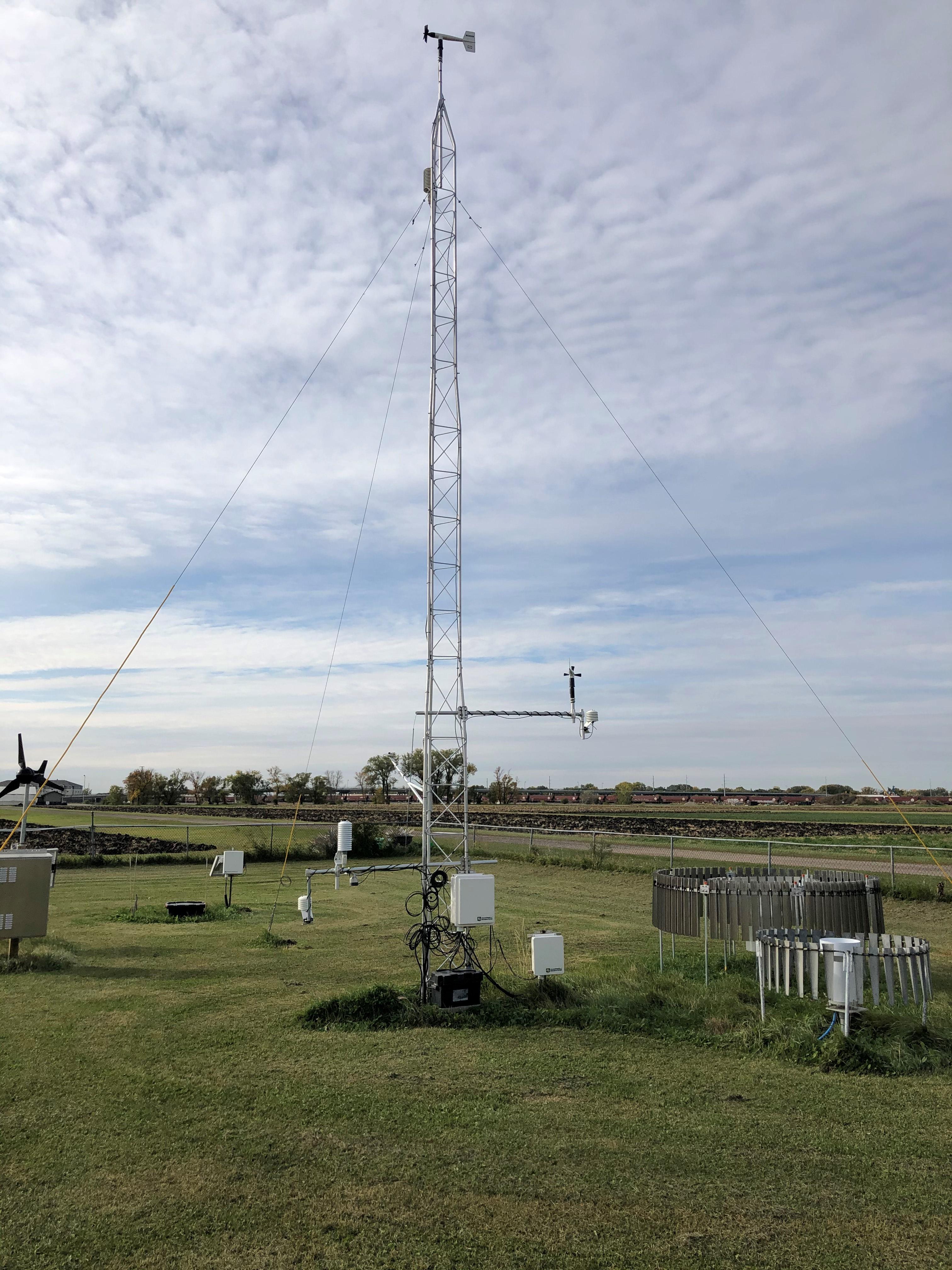 This NDAWN station is southwest of Fargo. (NDSU photo)