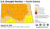 This Drought Monitor map shows the latest drought conditions in North Dakota.