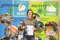 Allie Bopp of Sargent County takes first in the senior public speaking contest. (NDSU photo)