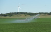 Proper irrigation management during drought makes a difference in crop production. (NDSU photo by Tom Scherer)
