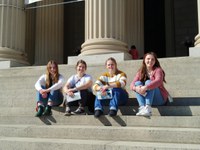Four North Dakota 4-H'ers attended the National 4-H Conference in Washington, D.C. Pictured are (from left): Sarah Kempel, Emma Gillespie, Samantha Meehl and Samantha Bergrud.