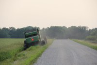 Following safe practices while haying ditches can prevent damage and injuries. (NDSU photo)
