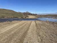 Erosion caused by flooding increases the chance livestock will ingest spores of anthrax. (NDSU photo)