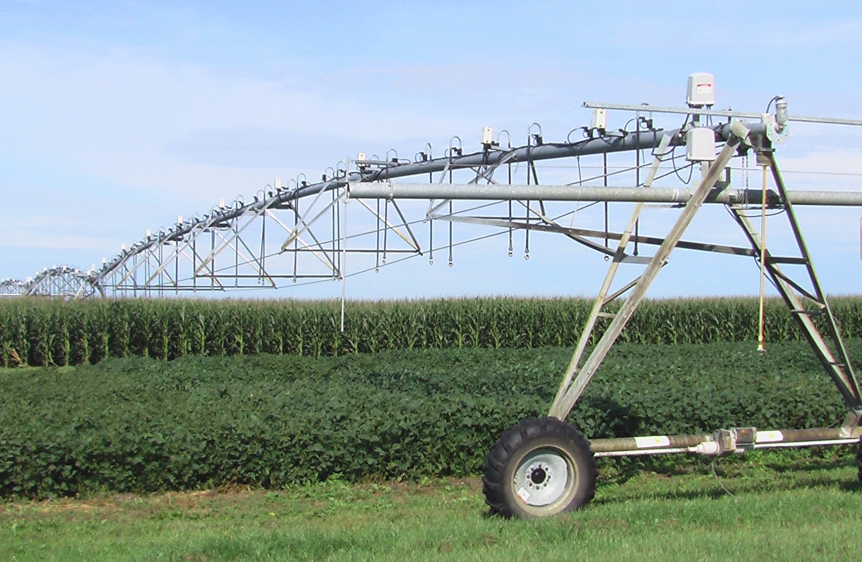 With a reliable water source, investing in irrigation can be a hedge against drought periods. (NDSU photo)