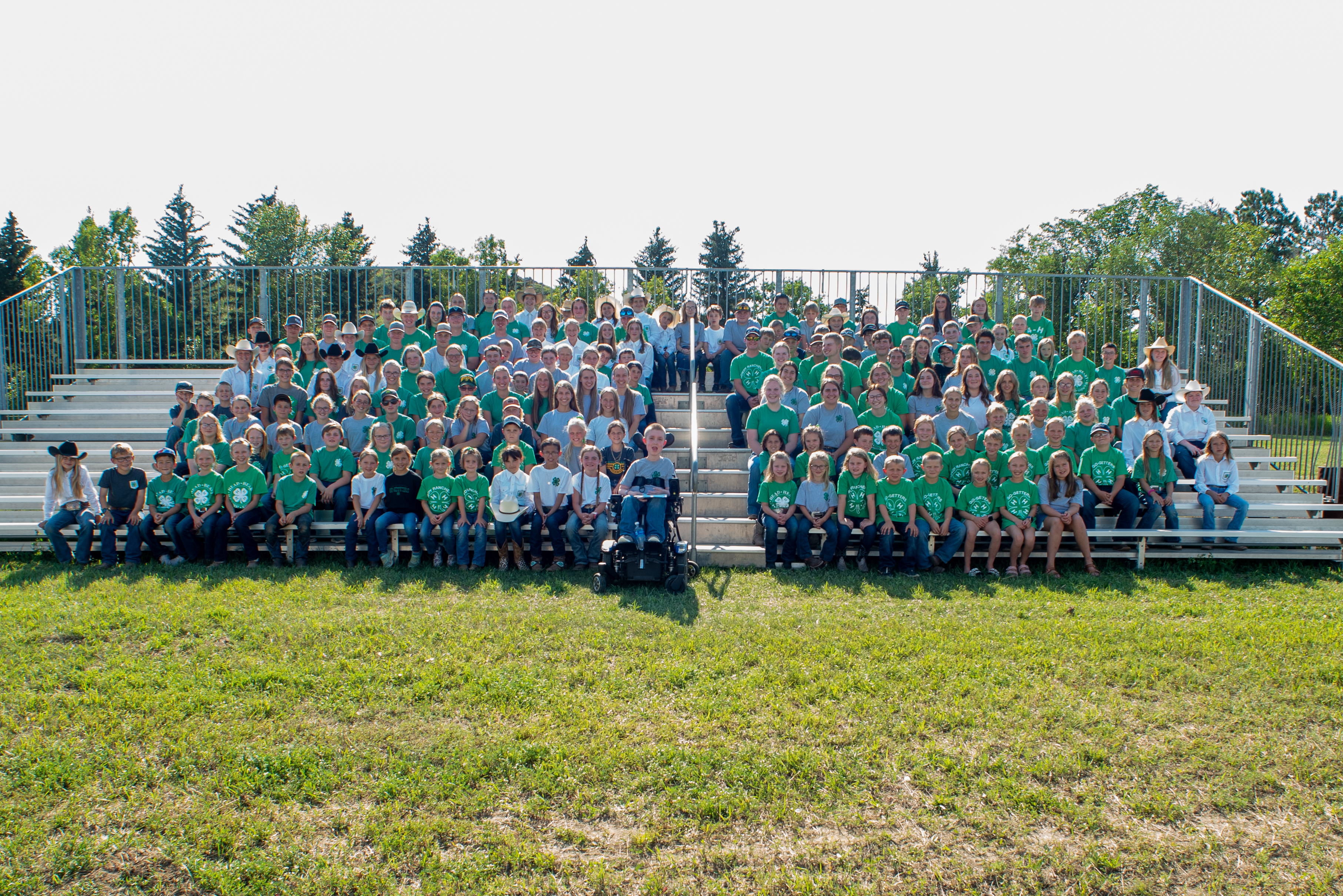 Morton County 4-H members gather at the Morton County Fair. (NDSU photo)