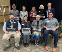 The award ceremony included the inaugural offering of the NDSU Agricultural Affairs Core Value Awards to recognize individual efforts to display the core values of integrity, impact and innovation. (NDSU photo)
