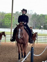 NDSU junior Rachel Bosserman placed 8th in individual beginner horsemanship. (NDSU photo)
