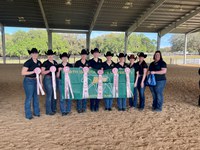 Nine members of the NDSU Western Equestrian Team competed in the Intercollegiate Horse Show Association semi-finals. (NDSU photo)