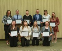 The NDSU College of Agriculture, Food Systems, and Natural Resources recognized 10 seniors for their leadership and accomplishments. (NDSU photo)