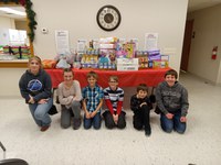 Members from the Moon Lake 4-H Club in Stutsman County collected baby items as service project for the Healthy North Dakota 4-H Club challenge. (NDSU photo)