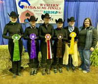 Five members of the NDSU equestrian team placed at the Intercollegiate Horse Show Association Western Semi-finals Competition. (NDSU photo)