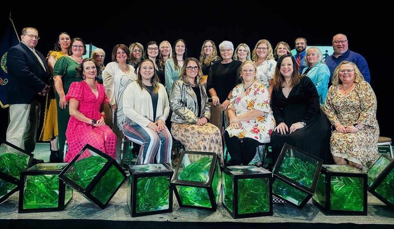 NDSU Extension agents and specialists were honored for their work during the National Association of Extension 4-H Youth Development Professionals conference. (NDSU photo)