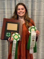 Emma Gullicks earned the highest overall individual score in the national 4-H consumer decision making contest. (NDSU photo)