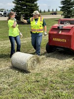 Youth learn the basics of safe tractor and machinery operation at an NDSU Extension youth farm safety camp. (NDSU photo)