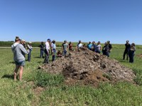 Participants of the Animal Diseases and Mass Livestock Mortality trainings will get hands-on, real-life experience with equipment and processes to appropriately deal with animal diseases and animal mortality. (NDSU photo))
